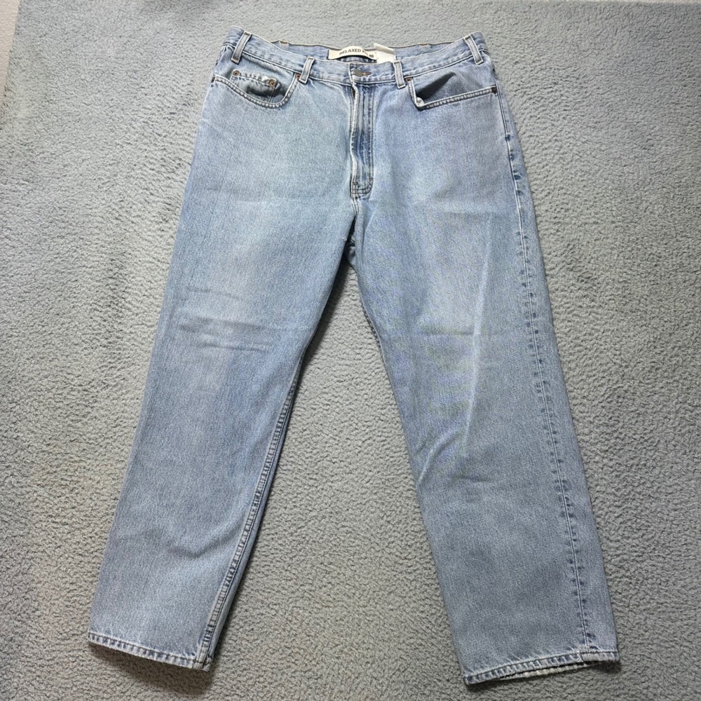 GAP Relaxed Fit Jeans Men's 34x27 Light‎ Blue Straight Leg Denim